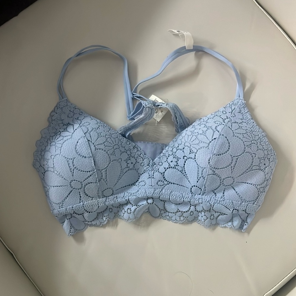 NWT * Aerie Blue Lace Bralette Size 32B